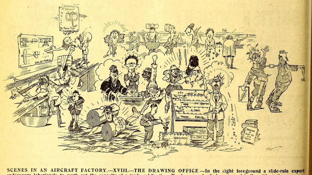 An illustration from The Aeroplane, 1911, leaf 222