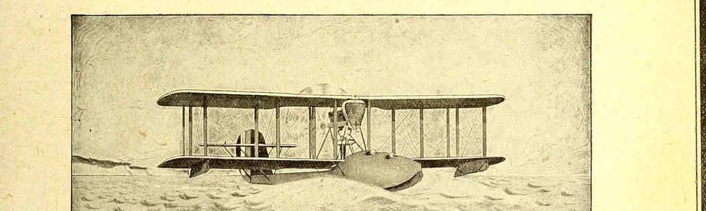 An illustration from The Aeroplane, 1911, leaf 417
