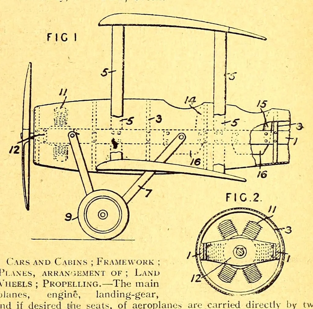 An illustration from The Aeroplane, 1911, leaf 317