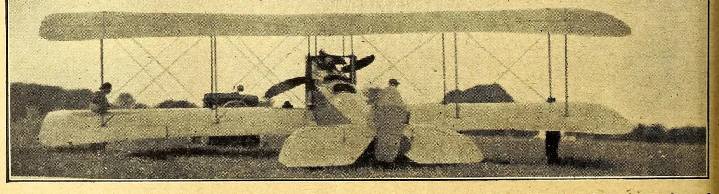 An illustration from The Aeroplane, 1911, leaf 196