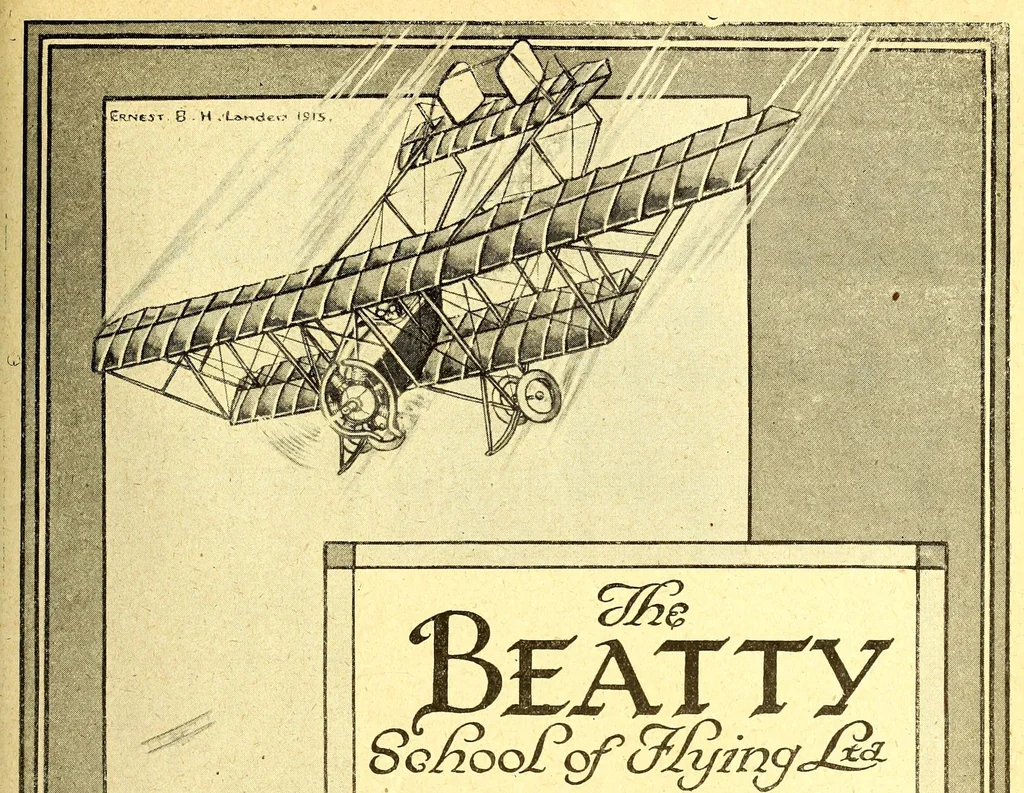 An illustration from The Aeroplane, 1911, leaf 71