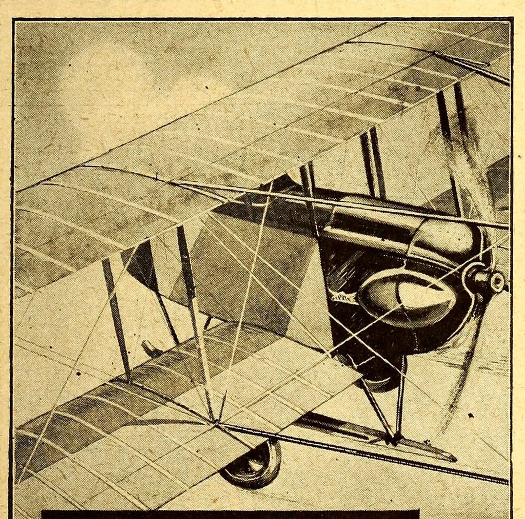 An illustration from The Aeroplane, 1911, leaf 135