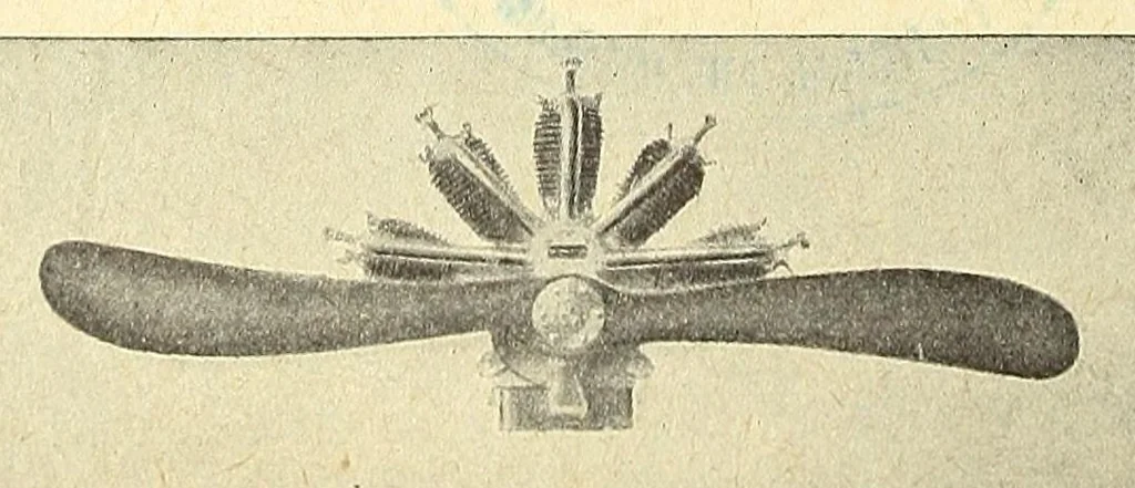 An illustration from The Aeroplane, 1911, leaf 224