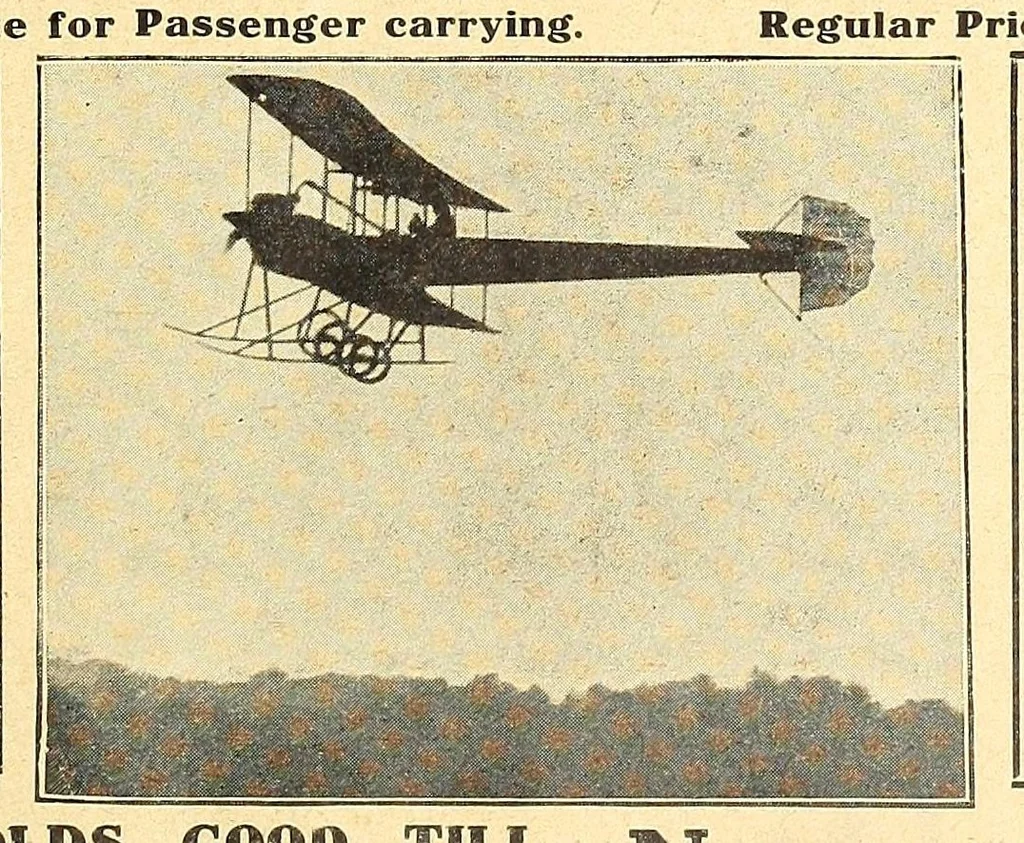 An illustration from The Aeroplane, 1911, leaf 541