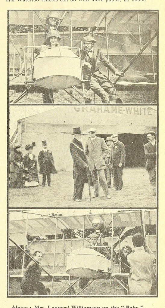 An illustration from The Aeroplane, 1911, leaf 93