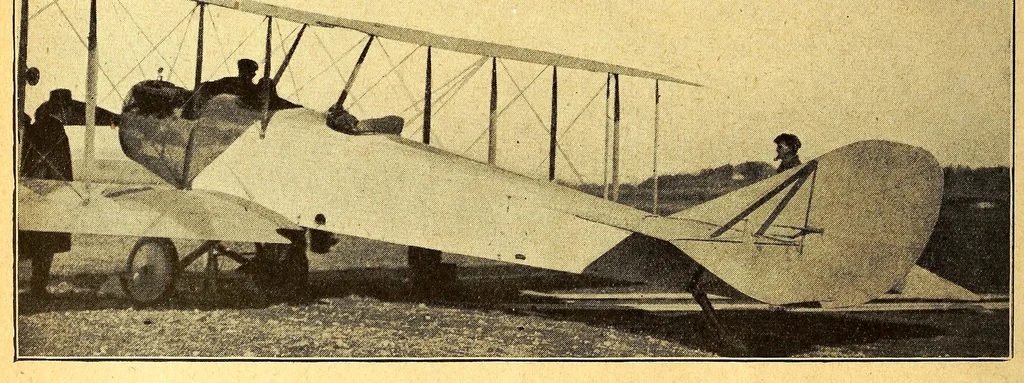 An illustration from The Aeroplane, 1911, leaf 246