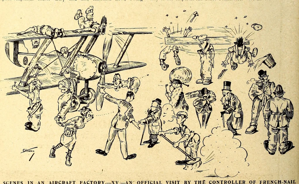 An illustration from The Aeroplane, 1911, leaf 384