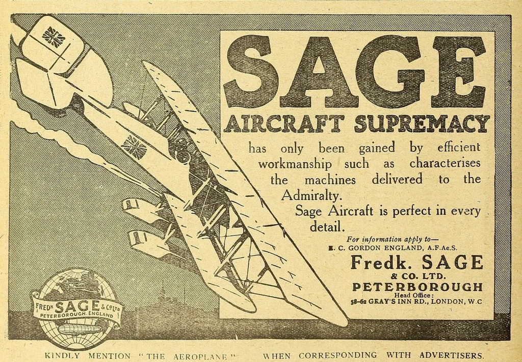 An illustration from The Aeroplane, 1911, leaf 1102