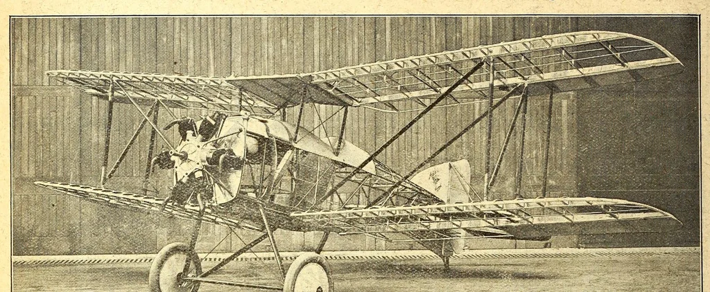An illustration from The Aeroplane, 1911, leaf 112