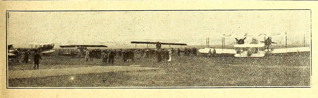 An illustration from The Aeroplane, 1911, leaf 705