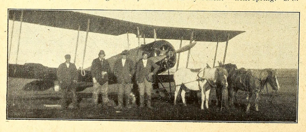 An illustration from The Aeroplane, 1911, leaf 826
