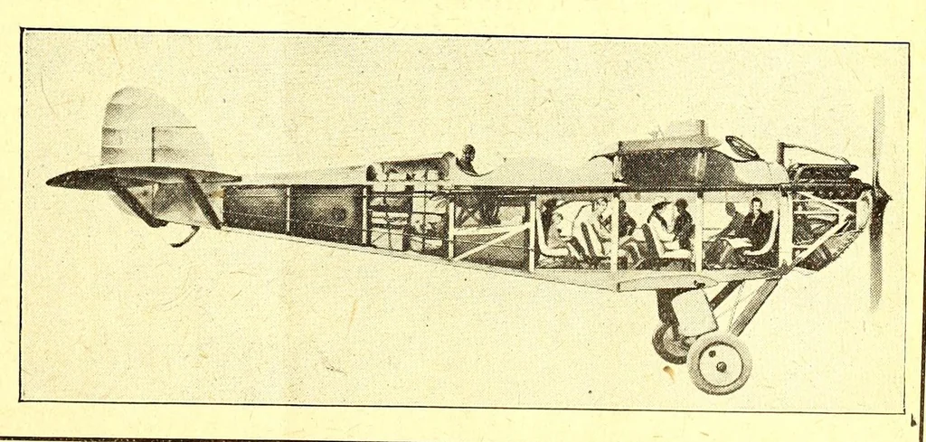 An illustration from The Aeroplane, 1911, leaf 105