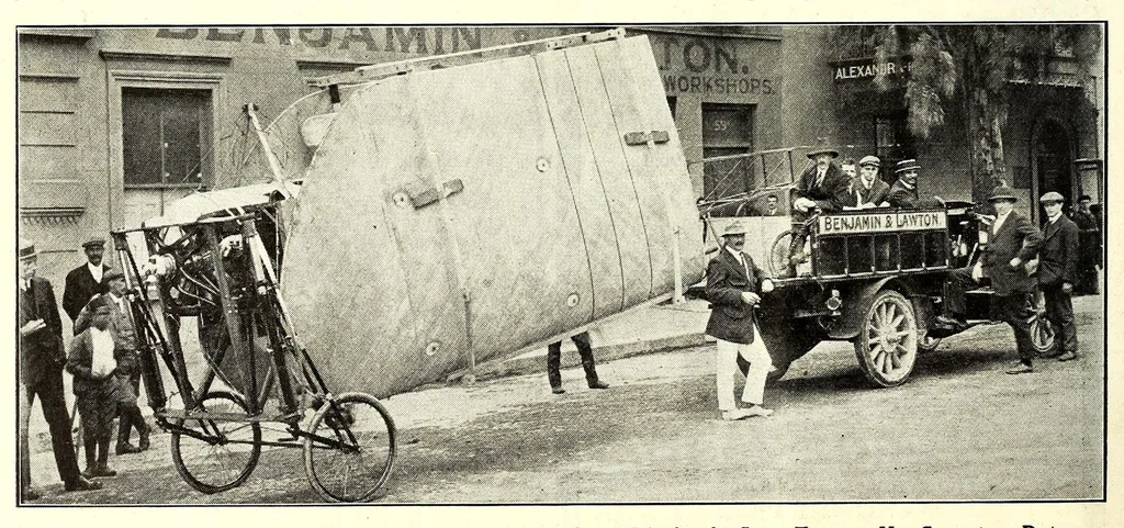 An illustration from The Aeroplane, 1911, leaf 242