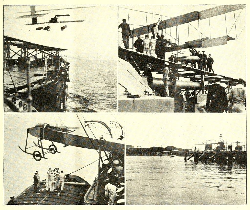An illustration from The Aeroplane, 1911, leaf 491