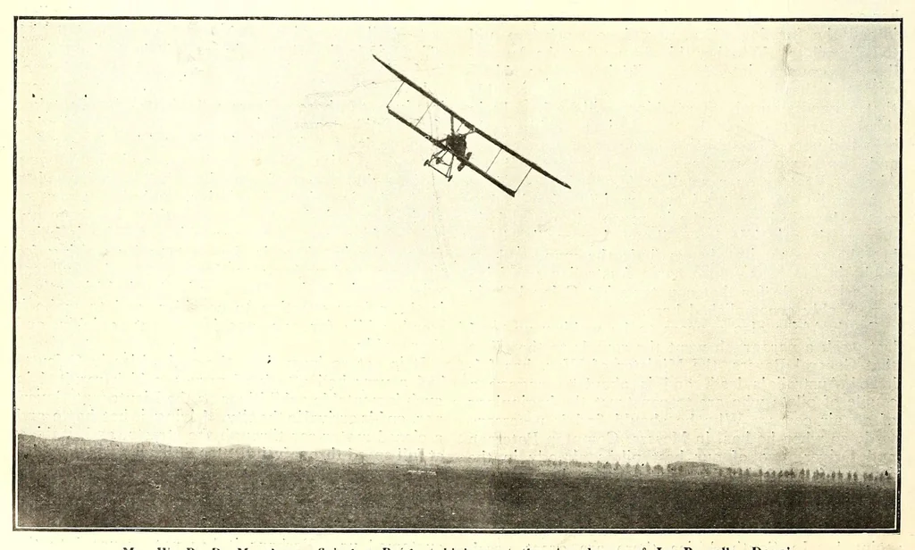 An illustration from The Aeroplane, 1911, leaf 166