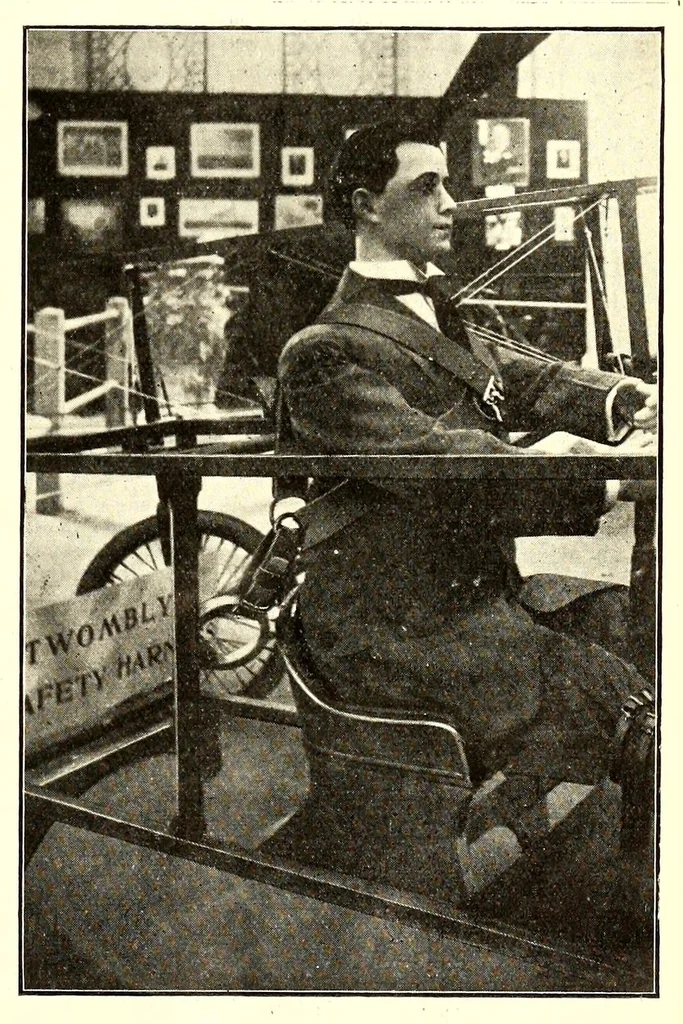 An illustration from The Aeroplane, 1911, leaf 597