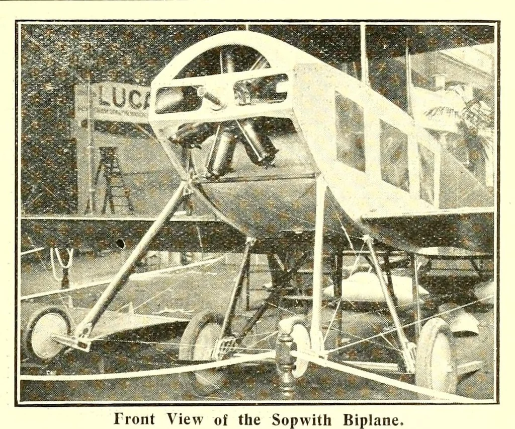 An illustration from The Aeroplane, 1911, leaf 233