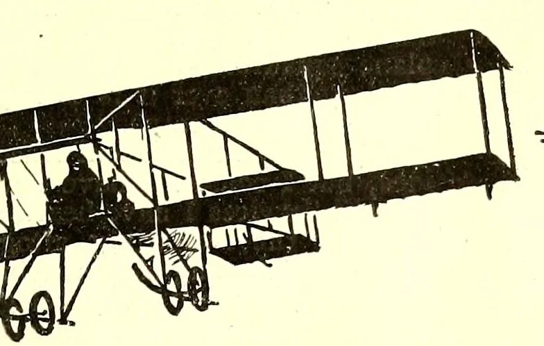 An illustration from The Aeroplane, 1911, leaf 337