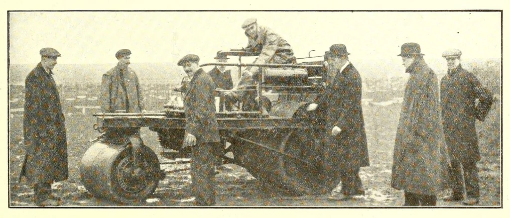 An illustration from The Aeroplane, 1911, leaf 411