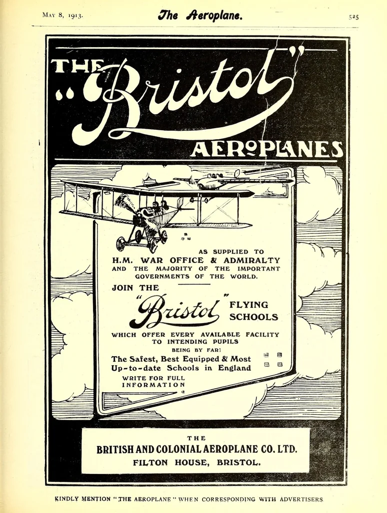 An illustration from The Aeroplane, 1911, leaf 531