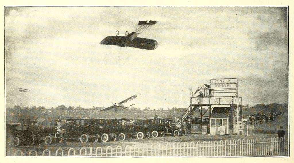An illustration from The Aeroplane, 1911, leaf 442