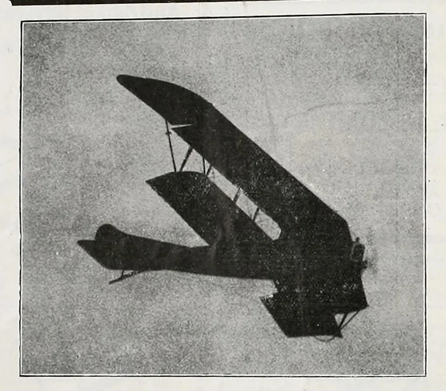 An illustration from The Aeroplane, 1911, leaf 637