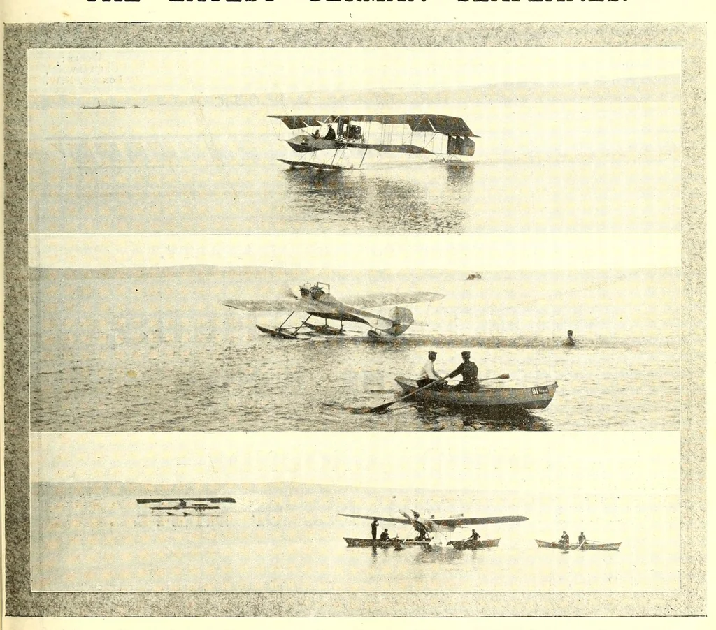 An illustration from The Aeroplane, 1911, leaf 91