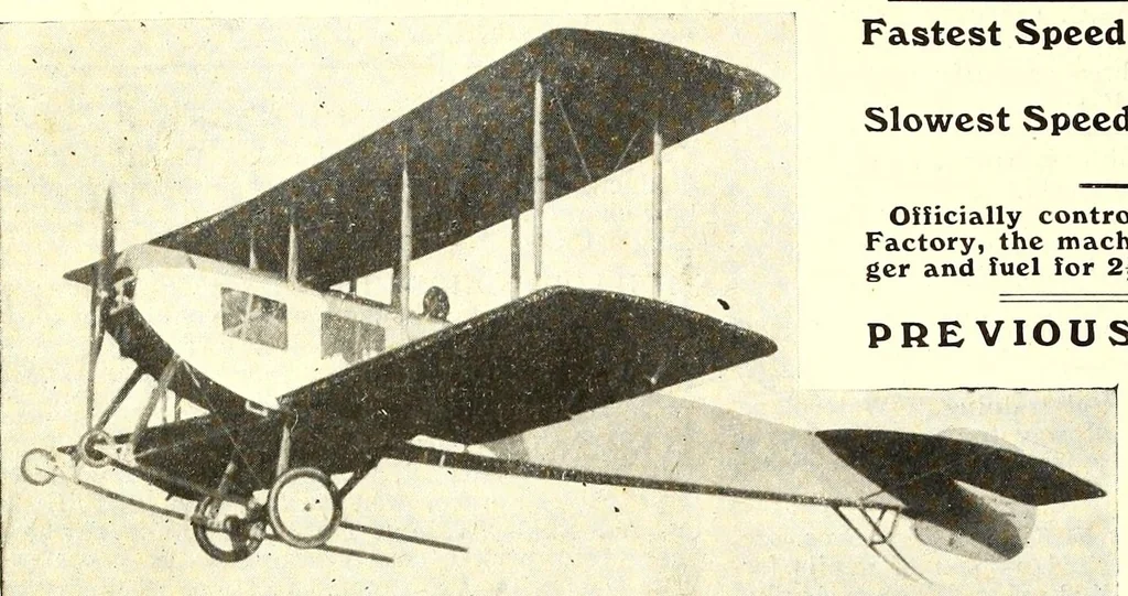 An illustration from The Aeroplane, 1911, leaf 174