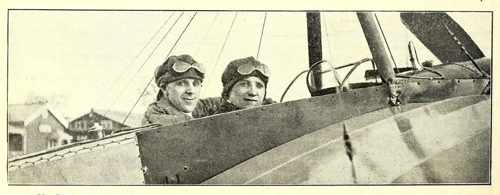An illustration from The Aeroplane, 1911, leaf 578