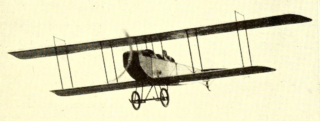 An illustration from The Aeroplane, 1911, leaf 553