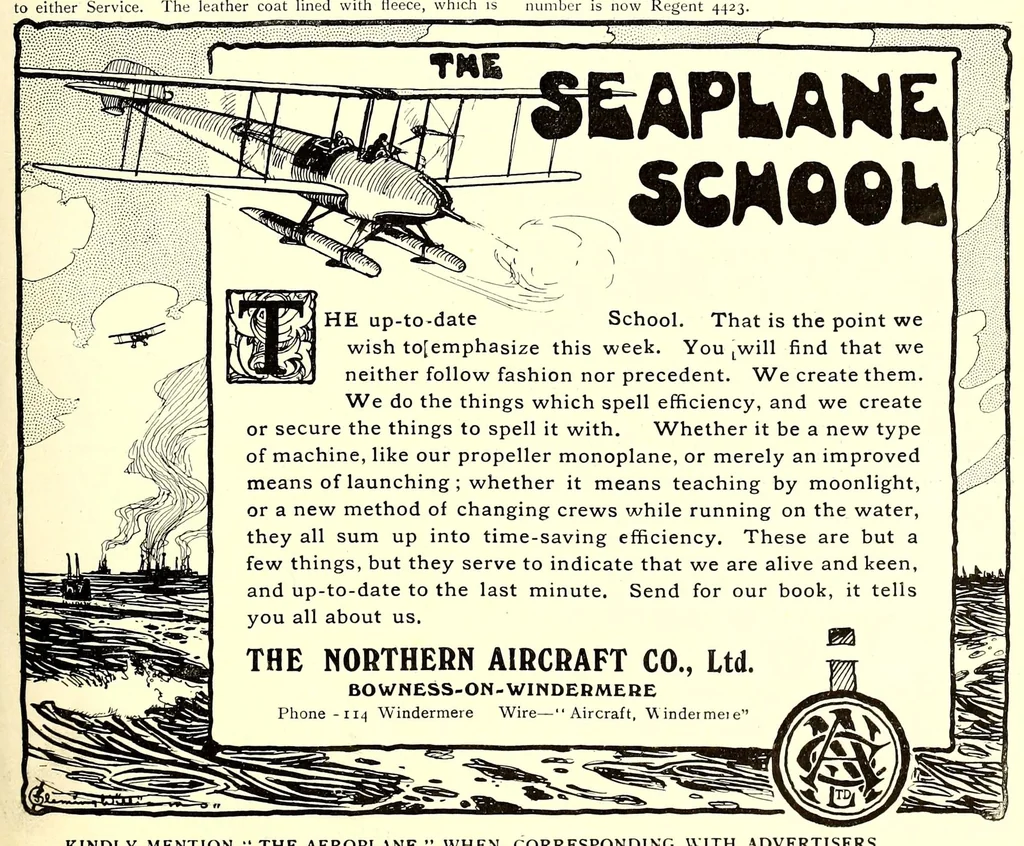 An illustration from The Aeroplane, 1911, leaf 145