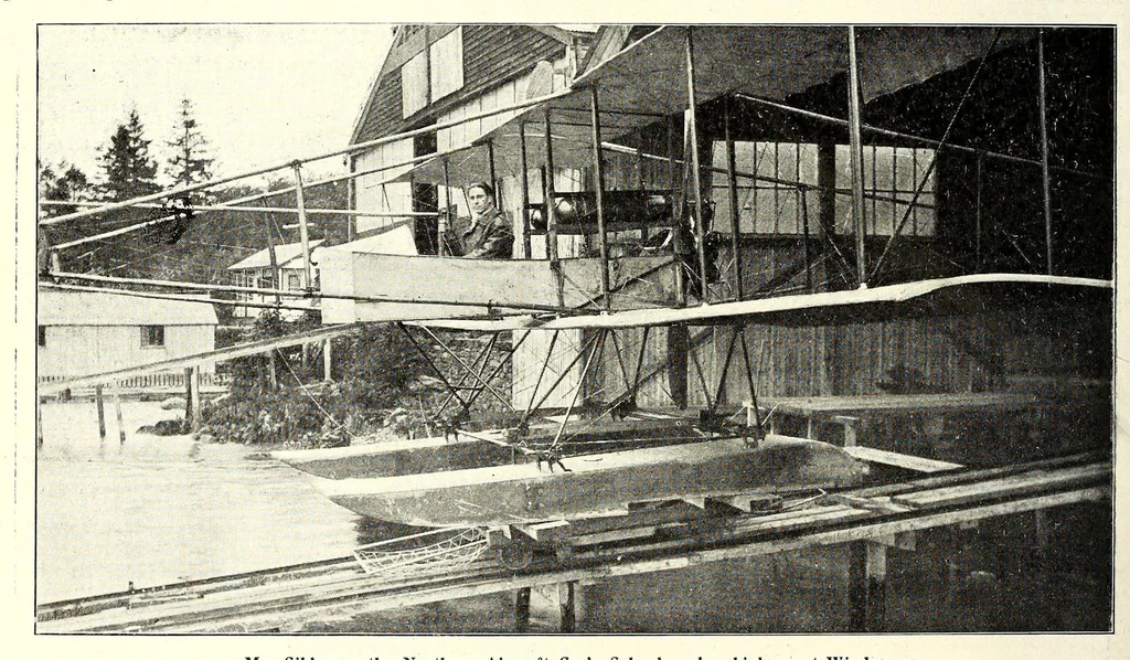 An illustration from The Aeroplane, 1911, leaf 568