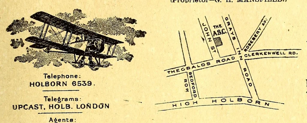 An illustration from The Aeroplane, 1911, leaf 851