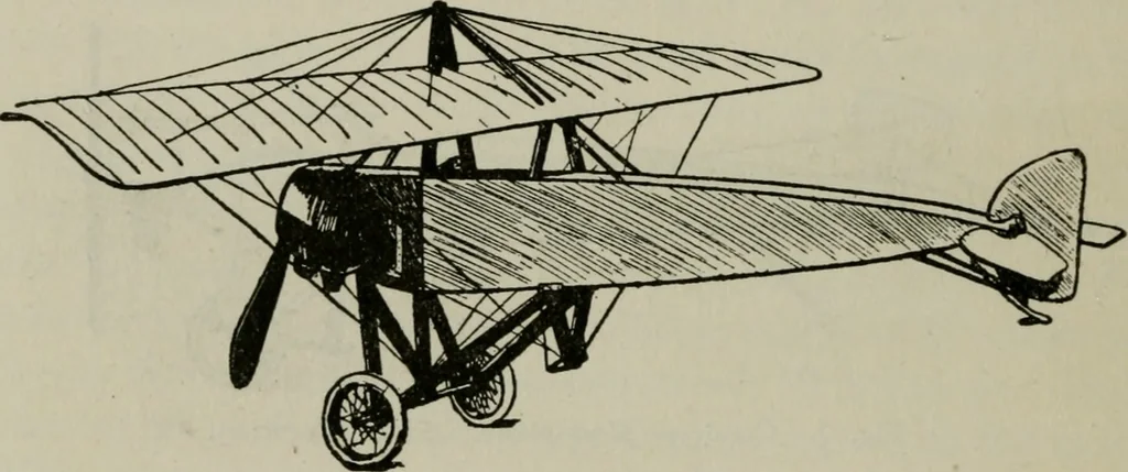 An illustration from Aeroplane construction and operation; including notes on aeroplane design and aerodynamic calculation, materials, etc. A comprehensive illustrated manual of instruction for aeroplane constructors, aviators, aero-mechanics, flight officers and students. Adapted either for schools or home study, 1918, leaf 21