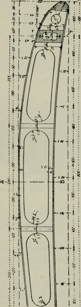 An illustration from Aeroplane construction and operation; including notes on aeroplane design and aerodynamic calculation, materials, etc. A comprehensive illustrated manual of instruction for aeroplane constructors, aviators, aero-mechanics, flight officers and students. Adapted either for schools or home study, 1918, leaf 229