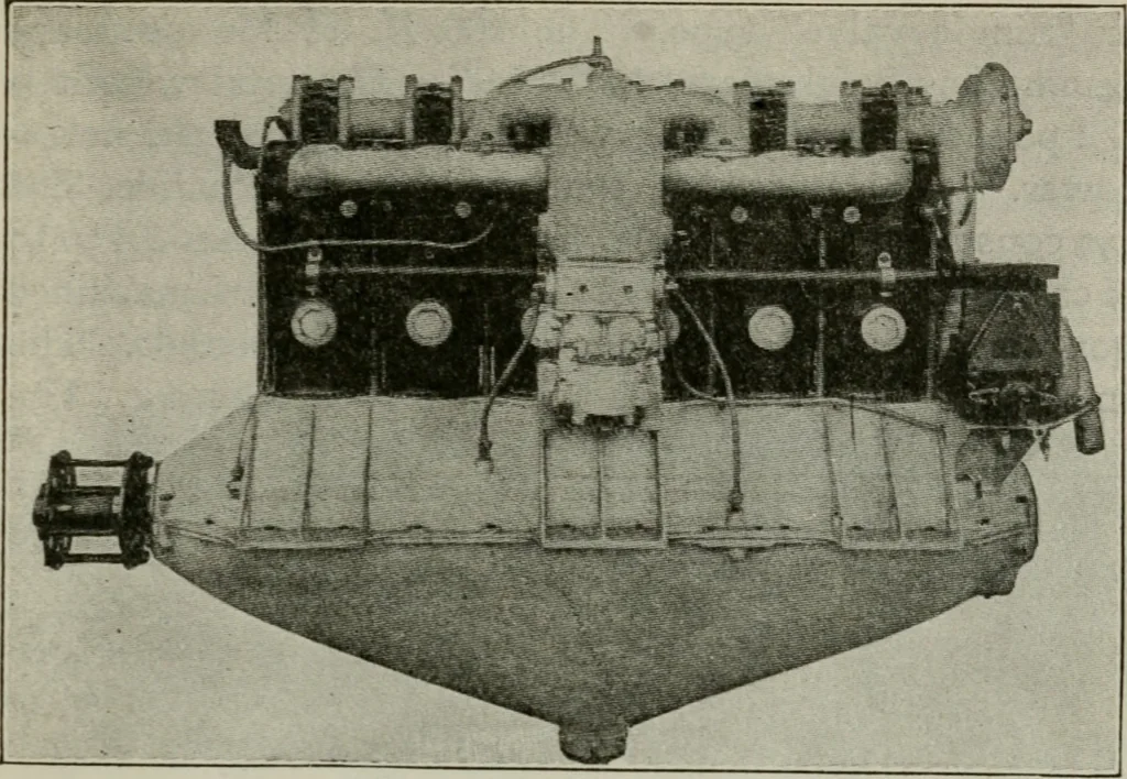 An illustration from Aeroplane construction and operation; including notes on aeroplane design and aerodynamic calculation, materials, etc. A comprehensive illustrated manual of instruction for aeroplane constructors, aviators, aero-mechanics, flight officers and students. Adapted either for schools or home study, 1918, leaf 410