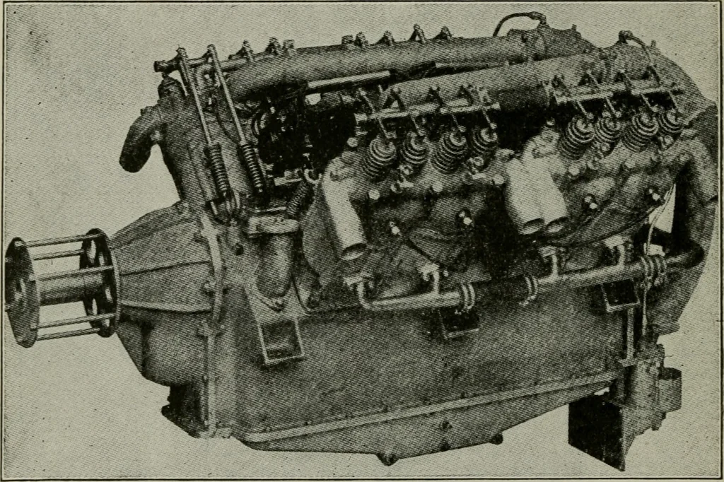 An illustration from Aeroplane construction and operation; including notes on aeroplane design and aerodynamic calculation, materials, etc. A comprehensive illustrated manual of instruction for aeroplane constructors, aviators, aero-mechanics, flight officers and students. Adapted either for schools or home study, 1918, leaf 411