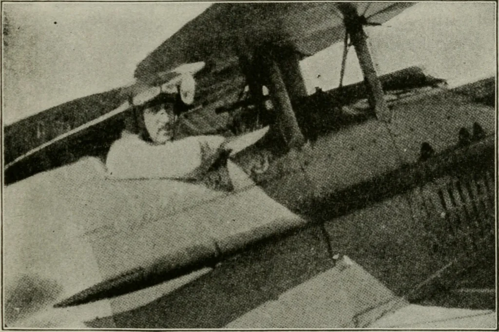 An illustration from Aeroplane construction and operation; including notes on aeroplane design and aerodynamic calculation, materials, etc. A comprehensive illustrated manual of instruction for aeroplane constructors, aviators, aero-mechanics, flight officers and students. Adapted either for schools or home study, 1918, leaf 48