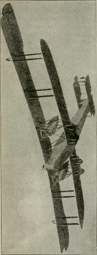 An illustration from Aeroplane construction and operation; including notes on aeroplane design and aerodynamic calculation, materials, etc. A comprehensive illustrated manual of instruction for aeroplane constructors, aviators, aero-mechanics, flight officers and students. Adapted either for schools or home study, 1918, leaf 50