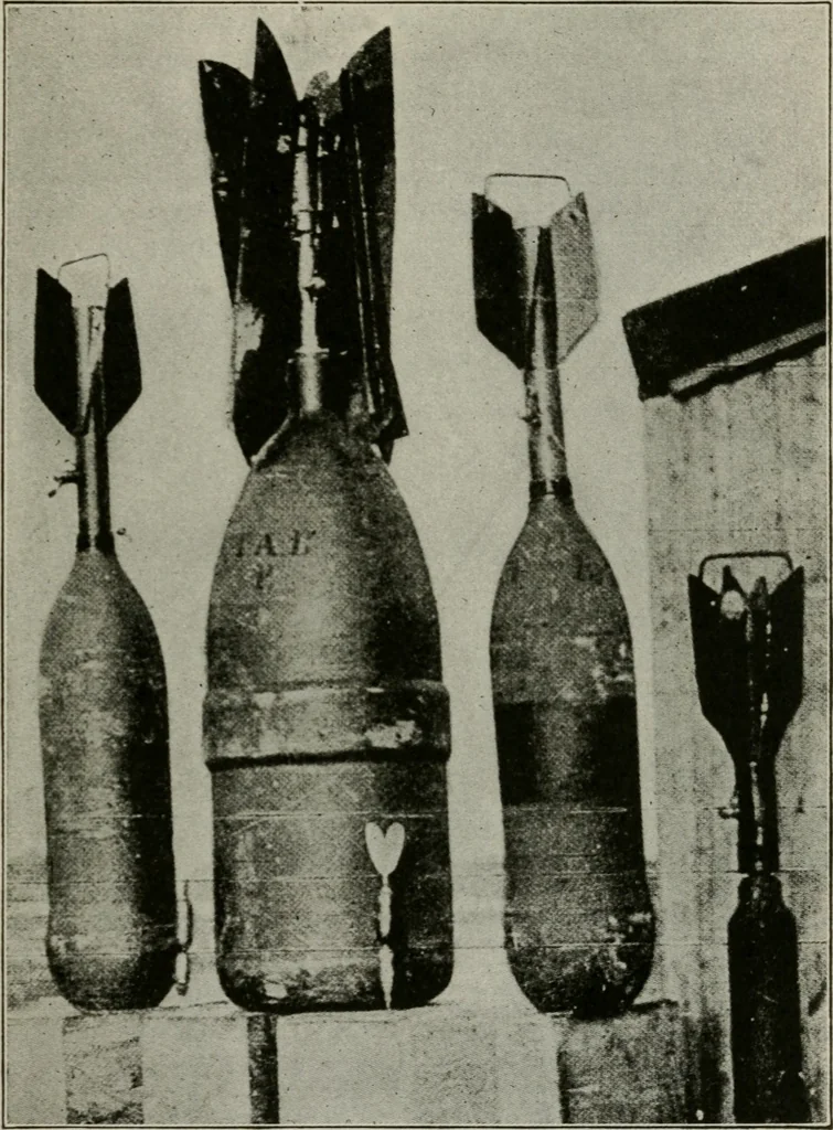 An illustration from Aeroplane construction and operation; including notes on aeroplane design and aerodynamic calculation, materials, etc. A comprehensive illustrated manual of instruction for aeroplane constructors, aviators, aero-mechanics, flight officers and students. Adapted either for schools or home study, 1918, leaf 56