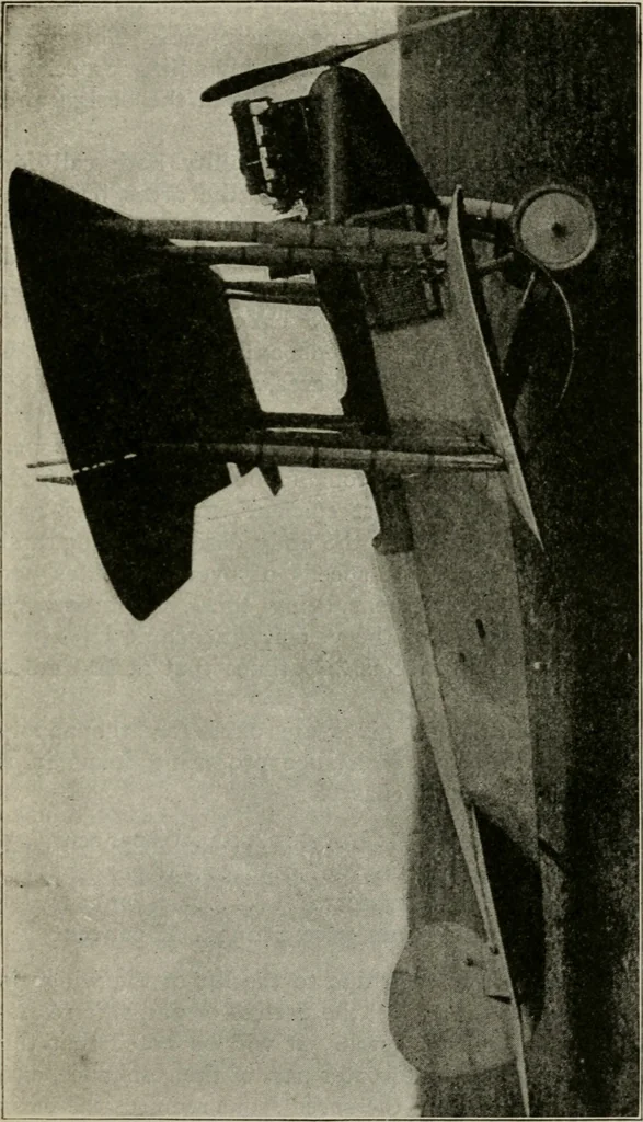 An illustration from Aeroplane construction and operation; including notes on aeroplane design and aerodynamic calculation, materials, etc. A comprehensive illustrated manual of instruction for aeroplane constructors, aviators, aero-mechanics, flight officers and students. Adapted either for schools or home study, 1918, leaf 62
