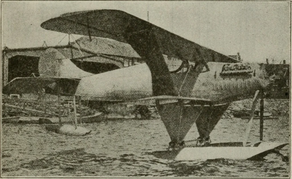An illustration from Aeroplane construction and operation; including notes on aeroplane design and aerodynamic calculation, materials, etc. A comprehensive illustrated manual of instruction for aeroplane constructors, aviators, aero-mechanics, flight officers and students. Adapted either for schools or home study, 1918, leaf 98