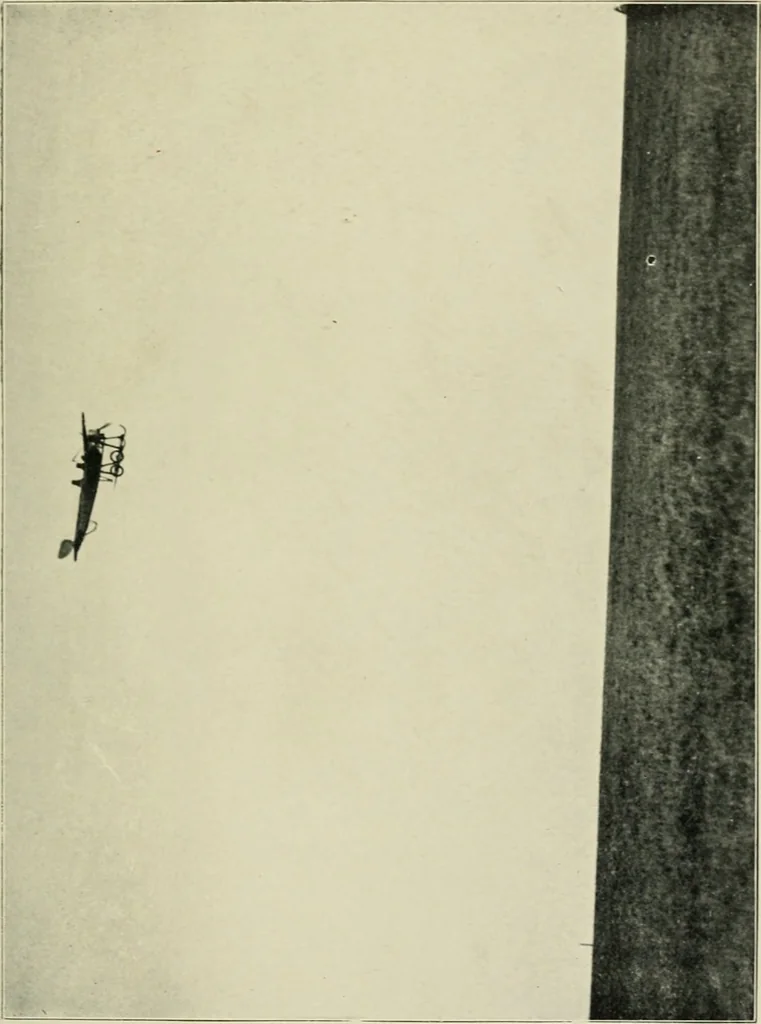 An illustration from The aeroplane in war, 1912, leaf 164