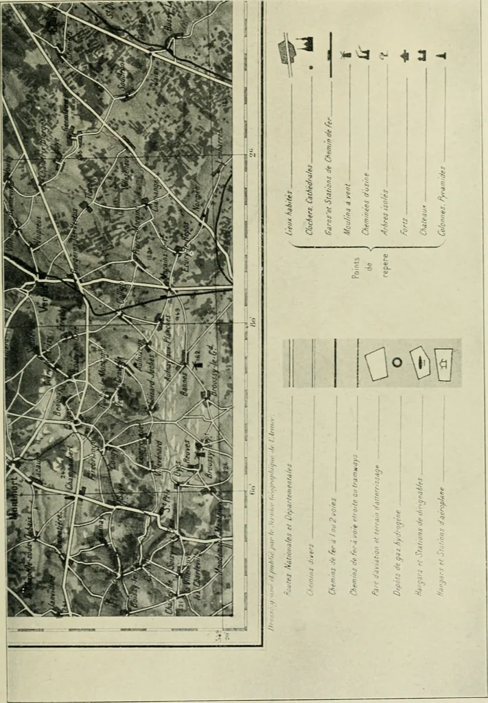 An illustration from The aeroplane in war, 1912, leaf 182