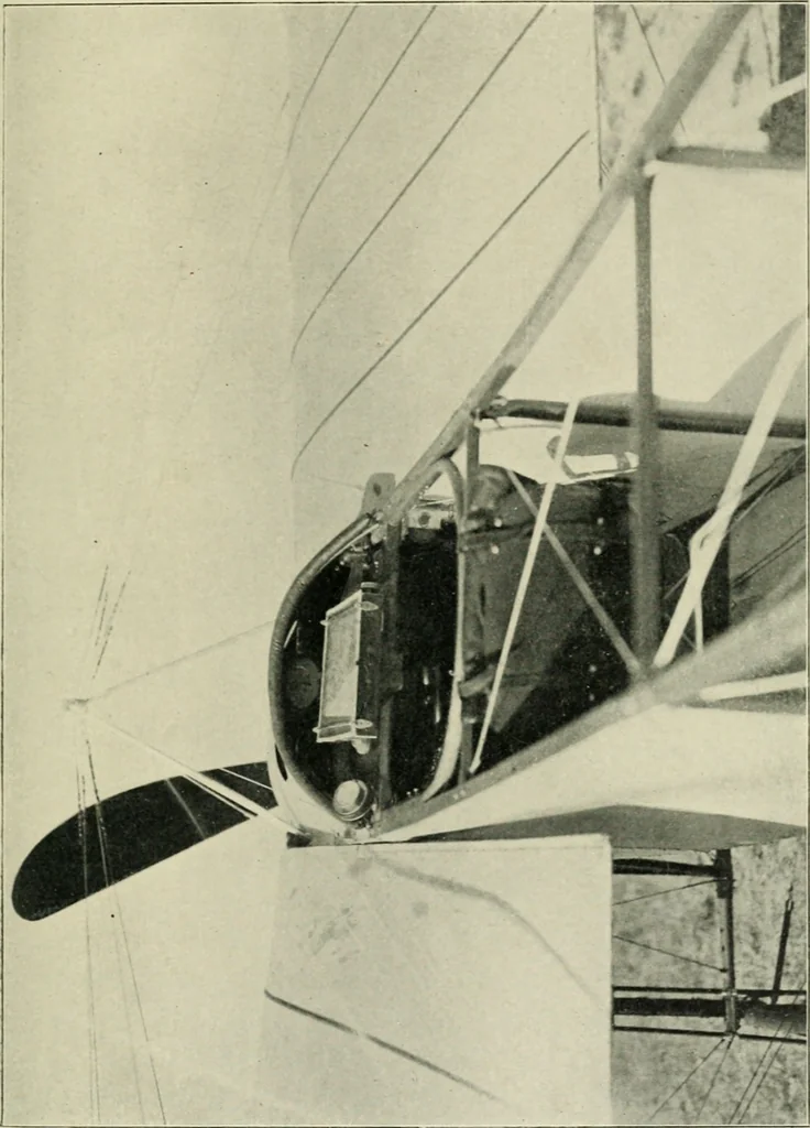 An illustration from The aeroplane in war, 1912, leaf 200