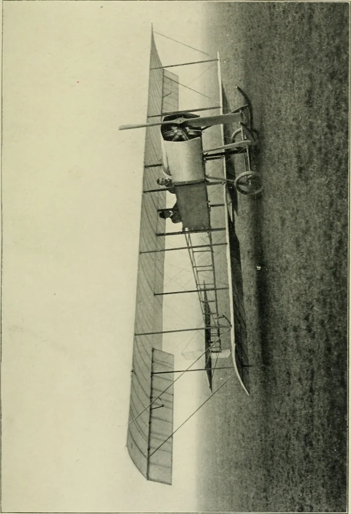 An illustration from The aeroplane in war, 1912, leaf 92