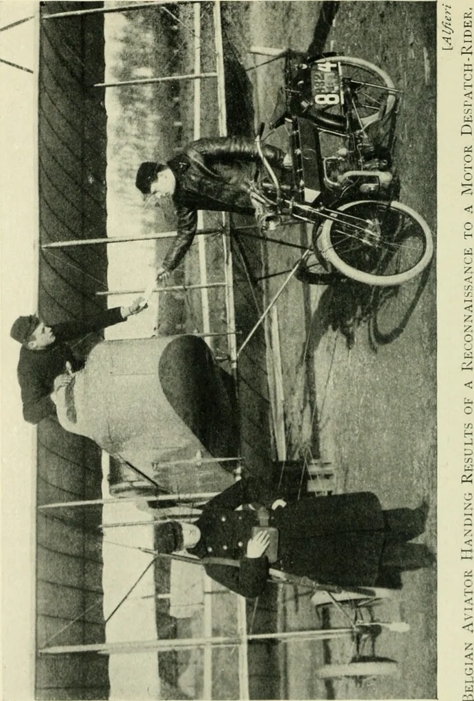 An illustration from Aëroplanes and dirigibles of war, 1915, leaf 135