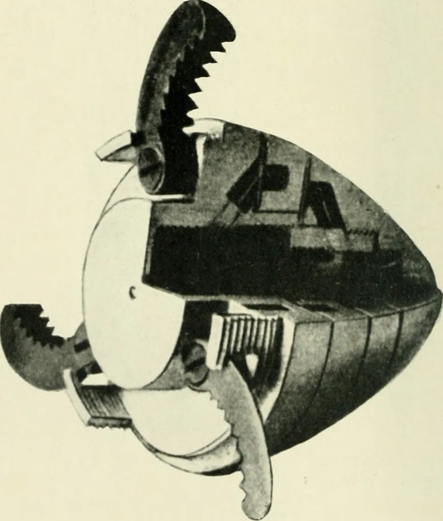 An illustration from Aëroplanes and dirigibles of war, 1915, leaf 163
