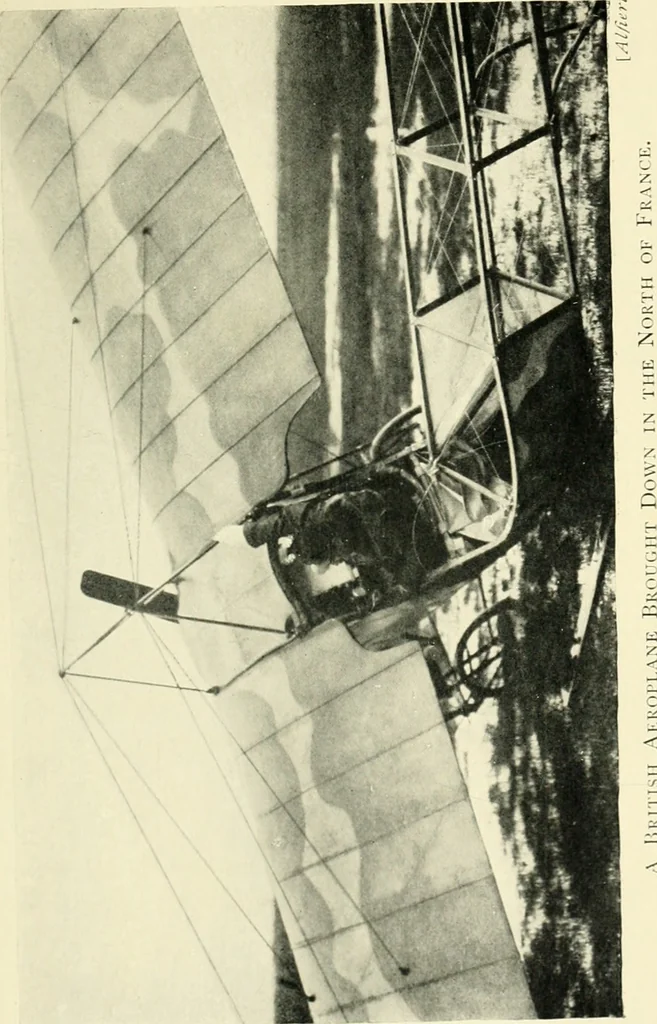 An illustration from Aëroplanes and dirigibles of war, 1915, leaf 210