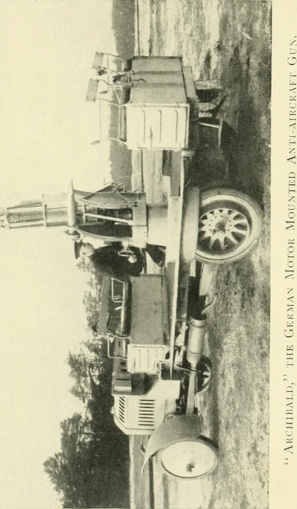 An illustration from Aëroplanes and dirigibles of war, 1915, leaf 236